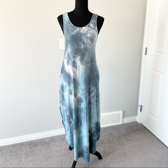 Papillon Blanc Dresses & Skirts - Papillon Tie dyed Brush Cotton  Flowy Breezy Maxi Dress